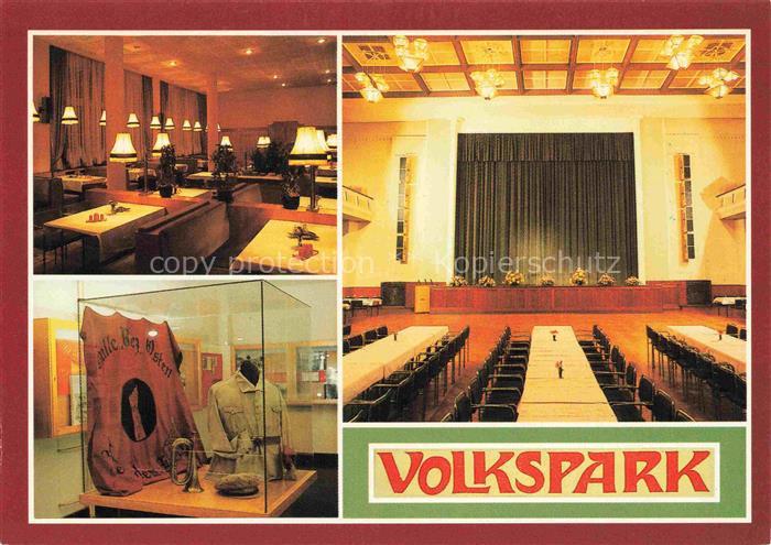 Halle-Neustadt Volkspark Gaststaette Traditionskabinett Ernst-Thaelmann-Saal Kon