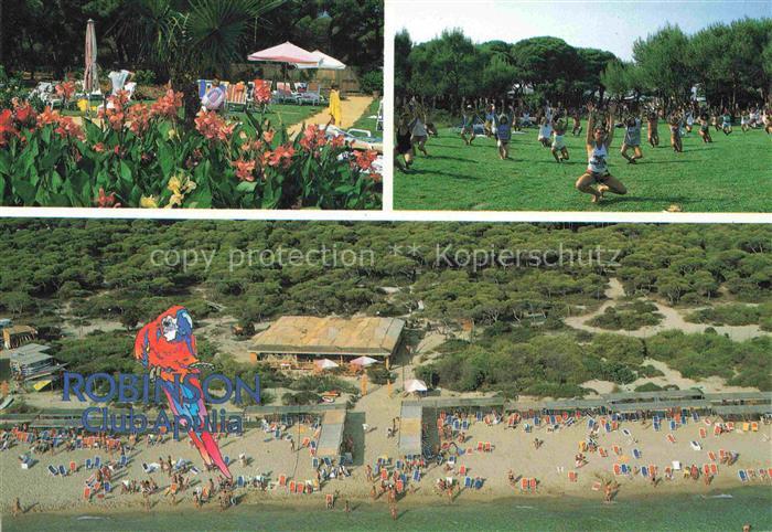 Ugento Robinson-Club Fontanelle Strand Aerobic Hotel-Anlage Blumen Fliegeraufnah