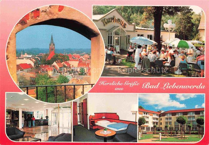 Bad Liebenwerda Brandenburg Kurhaus Kurklinik Stadtansicht Kirche Hotel Terrasse