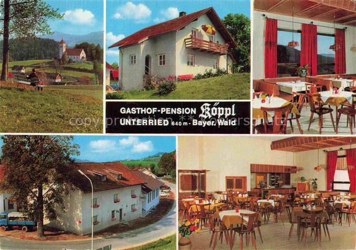 Unterried Viechtach REGEN Bayern Gasthof-Pension-Koeppl Gaststube Pension Kirche