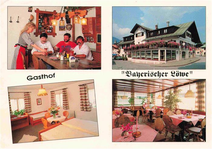 OBERAMMERGAU Bayern Gasthof-Bayerischer-Loewe Dedlerstrasse Gaststube Zimmer Res