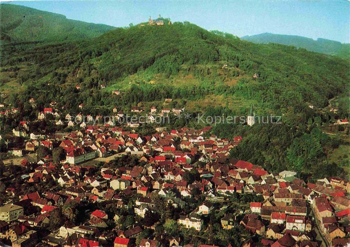 Auerbach Bergstrasse Bensheim Hessen Fliegeraufnahme Burg Altstadt Kirche Wohnha