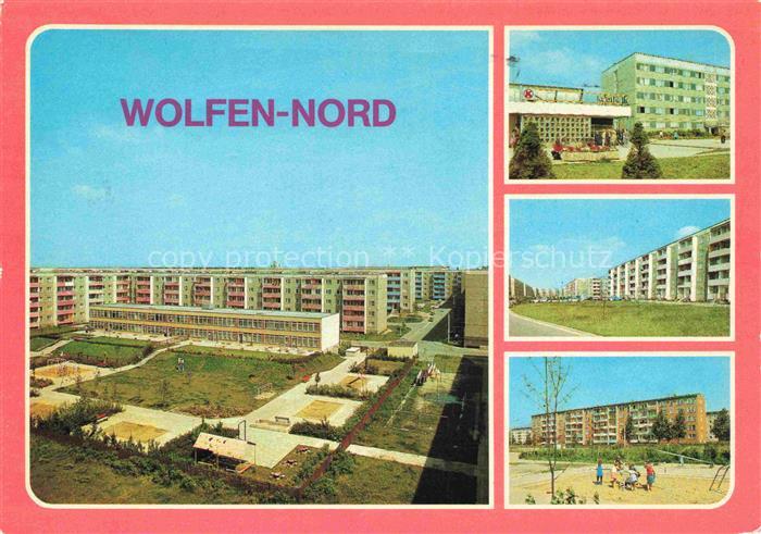 Wolfen-Nord Wolfen Bitterfeld Sachsen-Anhalt  Wolfen-Nord Plattenbau Kaufhalle A