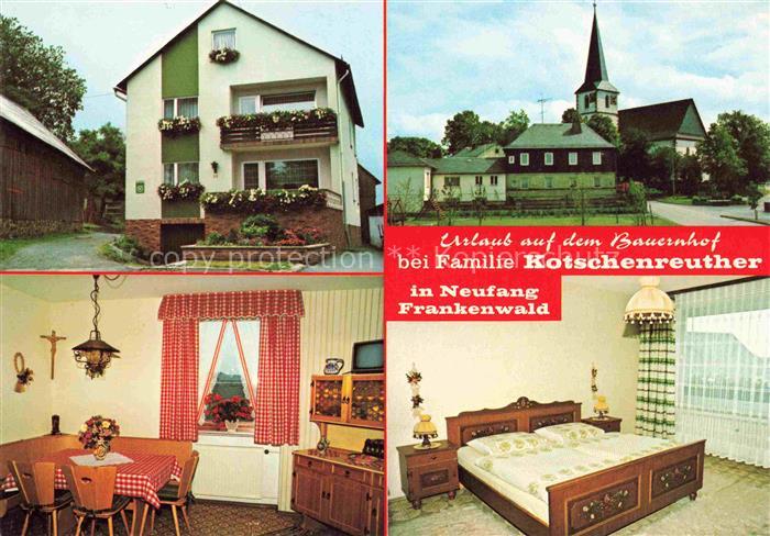 Neufang Frankenwald Kronach Steinwiesen Bayern Bauernhof Wohnhaus Kirche Dorfans