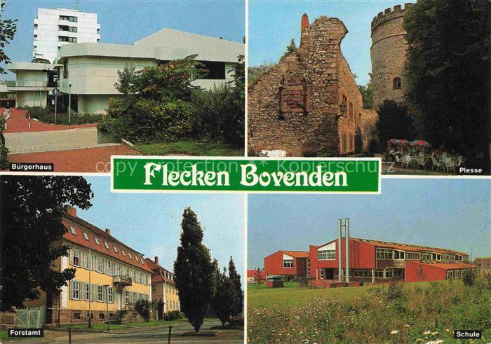 Bovenden Goettingen Niedersachsen Buergerhaus Plesse Burgturm Forstamt Schule Me