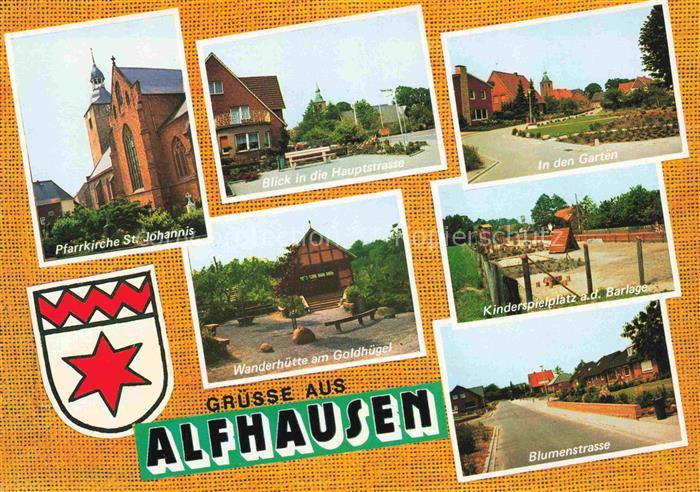 Alfhausen Osnabrueck Niedersachsen Pfarrkirche-St-Johannis Hauptstrasse Wanderhu