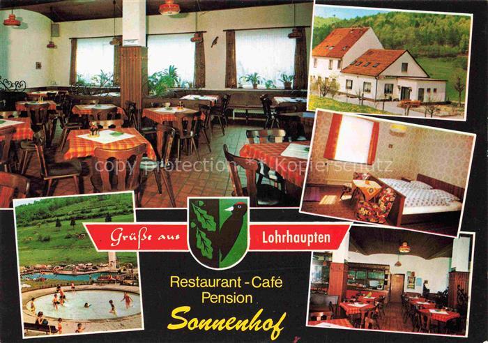 Lohrhaupten Spessart Floersbachtal Hessen Restaurant-Café-Pension-Sonnenhof Gast
