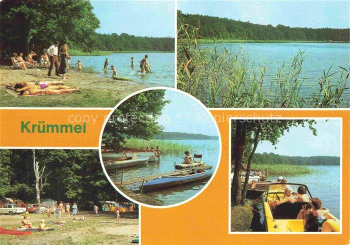 Kruemmel Laerz Neustrelitz Mueritz Mecklenburg-Vorpommern See Badestrand Camping