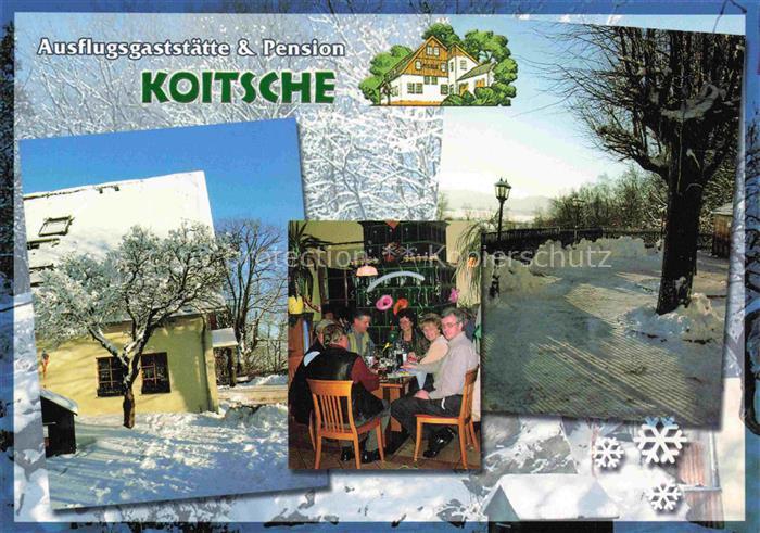 Bertsdorf-Hoernitz Zittau Sachsen Ausflugsgaststaette Pension-Koitsche Winter Sc