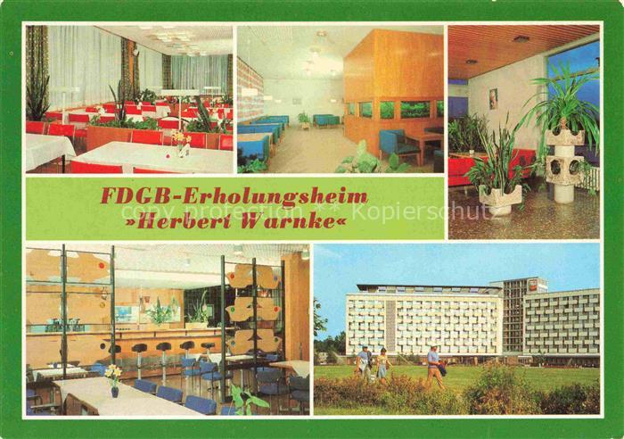 Klink Waren Mueritz Mecklenburg-Vorpommern FDGB-Erholungsheim Herbert-Warnke Res