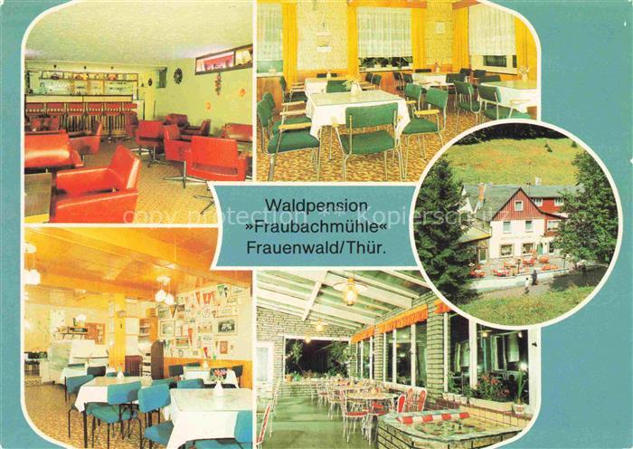 Frauenwald Rennsteig Thueringen Waldpension Fraubachmuehle Bar Klubraum Gaststub