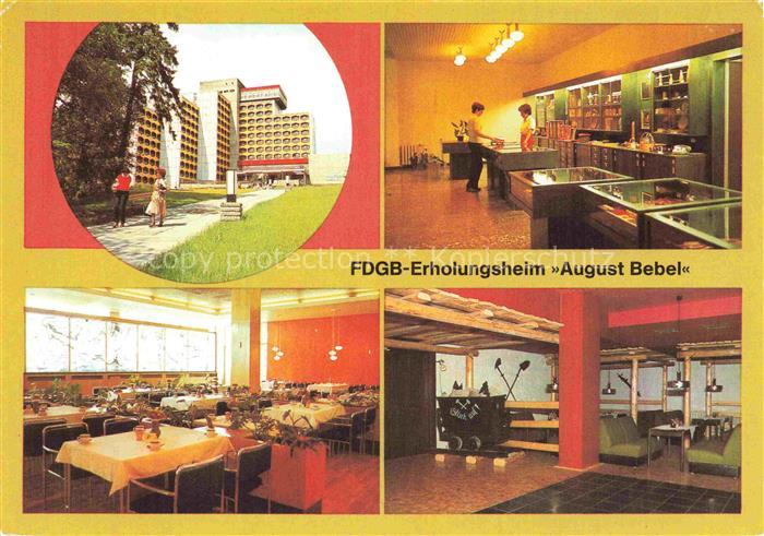 Friedrichroda Thueringen FDGB-Erholungsheim August-Bebel Souvenir-Basar Urlaubsr