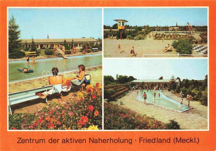 Friedland Mecklenburg Vorpommern Schwimmbad Naherholung Freibad Rutsche Liegewie