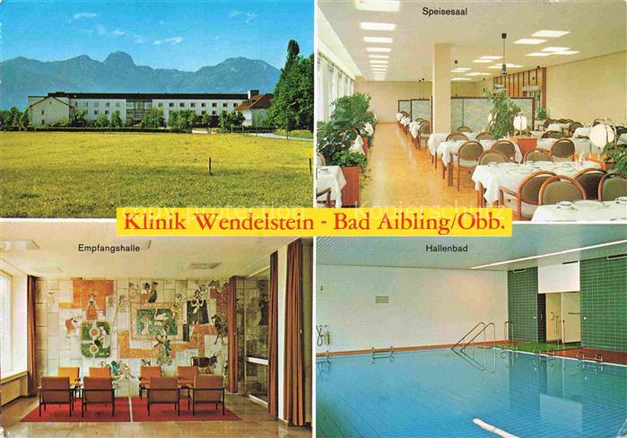 BAD AIBLING Bayern Klinik-Wendelstein Speisesaal Empfangshalle Hallenbad Kolberm