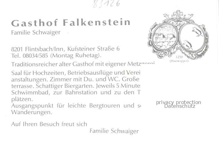 Falkenstein Inn Flintsbach Rosenheim Bayern Gasthaus-Falkenstein Gasthof Blumens – Bild 2