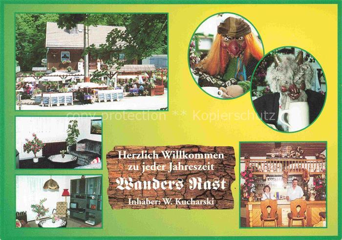 Treseburg Thale Harz Sachsen-Anhalt Wanders-Rast Gaststube Biergarten Masken-Fig