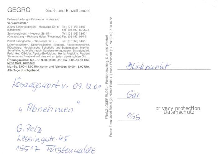 Schneverdingen Soltau-Fallingbostel Niedersachsen GEGRO Fellverarbeitung Fachges – Bild 2