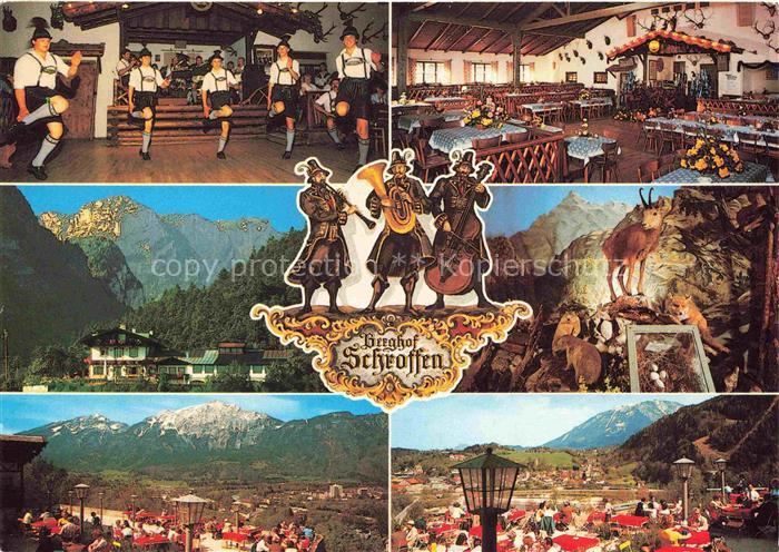 BAD REICHENHALL Bayern Berghof-Schroffen Schuhplattler Festsaal Enzianbrennerei