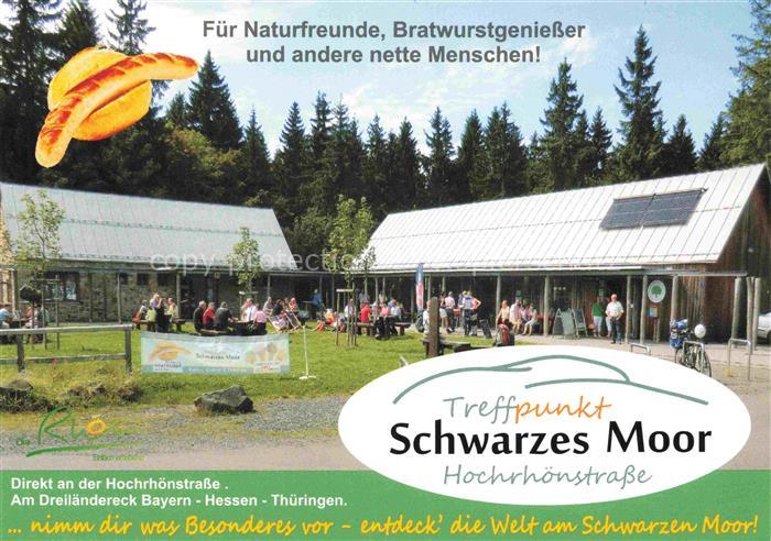 Fladungen Rhoen-Grabfeld Bayern Schwarzes-Moor Hochrhoenstrasse Biergarten Huett