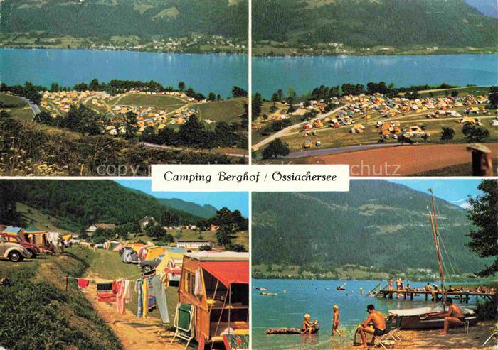 Ossiach Ossiachersee Kaernten AT Camping-Berghof Ossiacher-See Zeltplatz Wohnwag