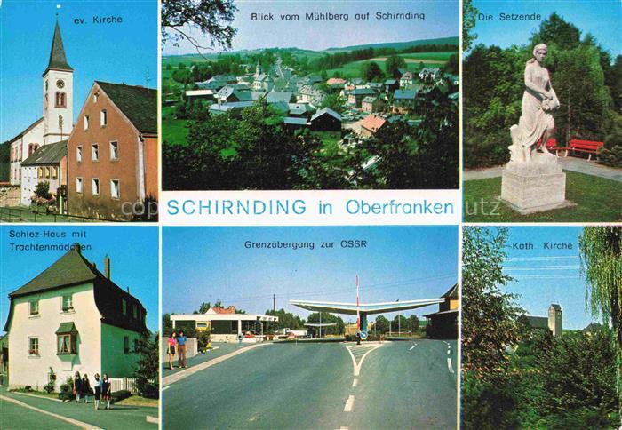 Schirnding Oberfranken Ev-Kirche Kath-Kirche Die-Setzende Grenzuebergang CssR Sc