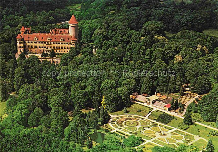 Konopiste (Zamek) Benesov u Prahy Beneschau CZ Schloss-Konopiste Park Garten Wal