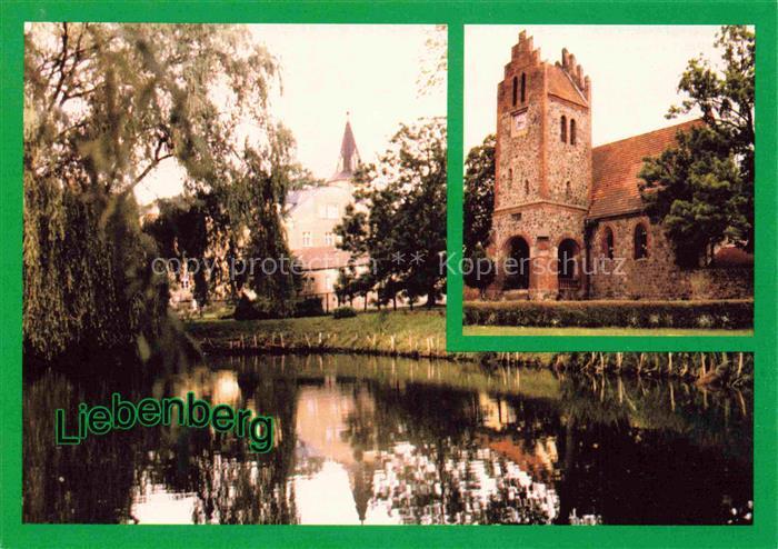 Liebenberg Loewenberger Land Brandenburg Gutshaus-Liebenberg Schlossansicht Dorf