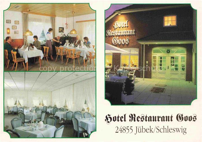 Juebek Schleswig-Flensburg Schleswig-Holstein Hotel-Restaurant Speisesaal Innenr