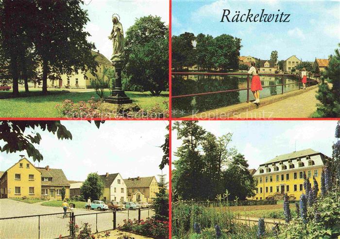Raeckelwitz Bautzen Kamenz Sachsen Park Teich Malteserstift Marienstatue Wohnhae