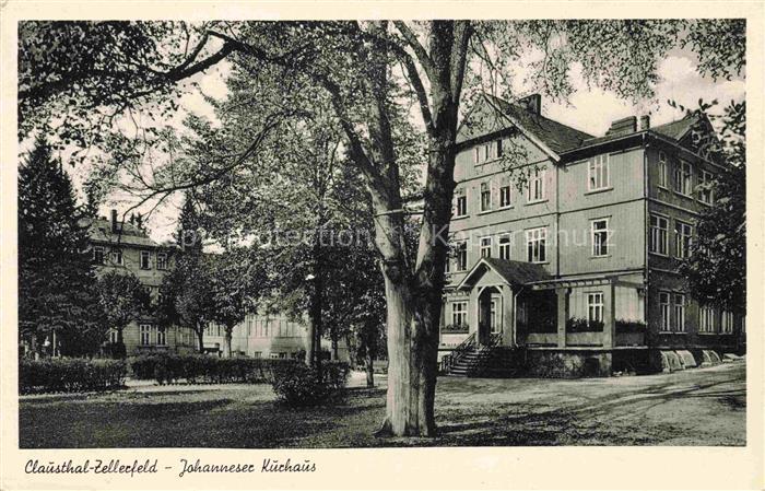Clausthal-Zellerfeld Goslar Niedersachsen Johannesee Kurhaus Baeume Park Villa G