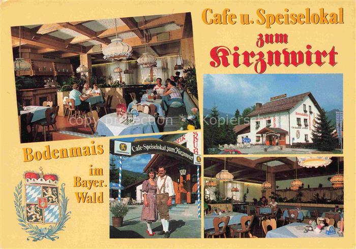 Bodenmais Regen Bayern Café-Speiselokal-Kirznwirt Restaurant Innenraum Terrasse