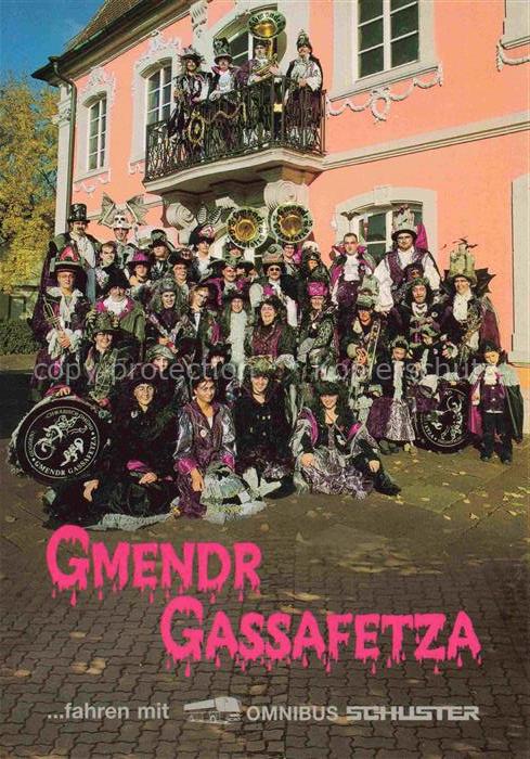 Schwaebisch Gmuend BW Gmendr-Gassafetza Guggamusik Fasching Vampir-Kostueme Roko