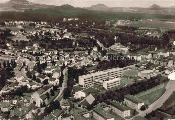 GoePPINGEN BW Luftbild Schule Wohnsiedlung Hohenstaufen Rechberg Stuifen Berge S