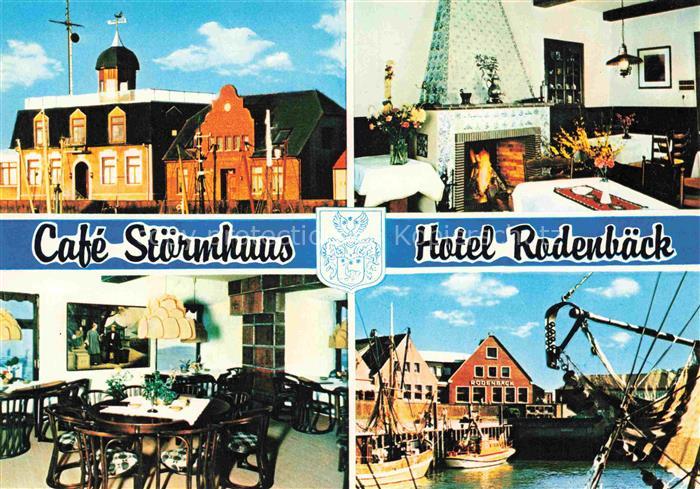 Neuharlingersiel Cafe-Stoermhuus Hotel-Rodenbaeck Hafen Segelschiff Kamin Restau