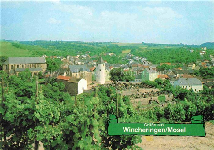 Wincheringen Trier-Saarburg Rheinland-Pfalz Mosel Weinberge Warsbergturm Ortscha
