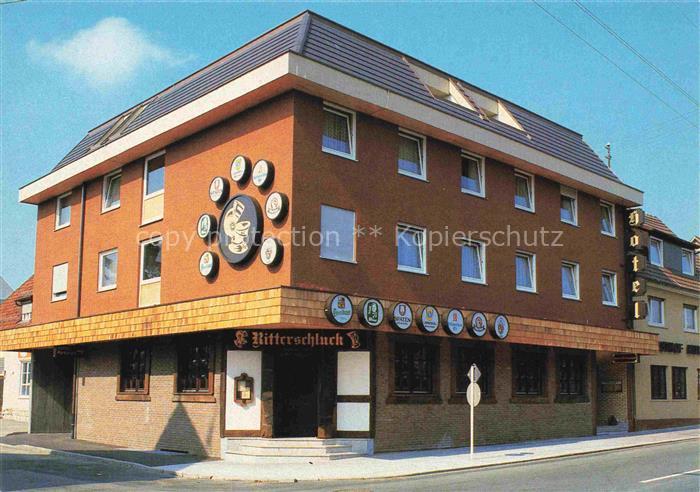 Sindelfingen BW Hotel-Zum-Ritter Ritterschluck Calwer-Strasse Fassade Bierschild