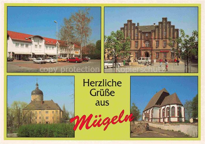 Muegeln  Oschatz Sachsen Franz-Mehring-Strasse Rathaus Schloss-Ruhetal Kirche Al