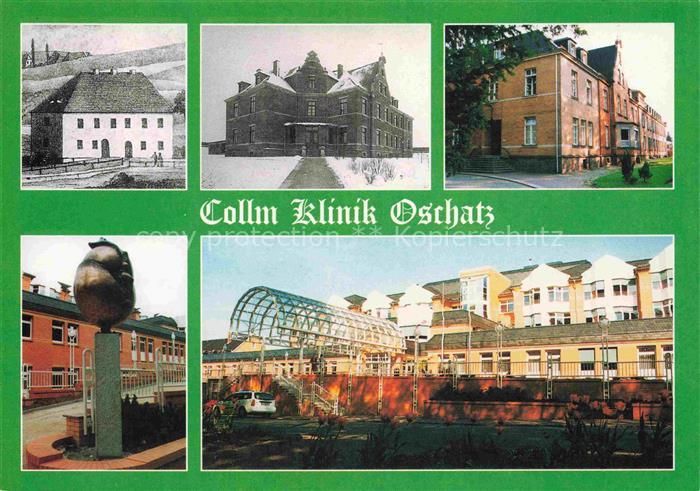 Collm Oschatz Collm-Klinik Kreiskrankenhaus Stadtpark Glasdach Skulptur Parkstra