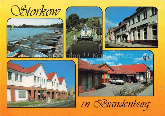 Storkow Mark Brandenburg Storkower-See Schleuse Markt Beeskower-Chaussee Einkauf