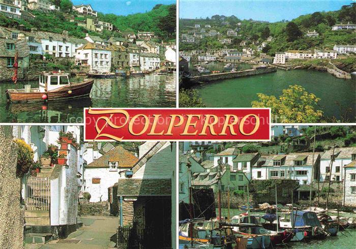 Polperro Cornwall UK Hafen Fischerboote Altstadt Gassen Kuestenoertchen Steingeb