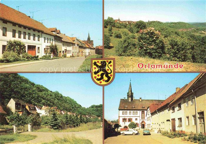 Orlamuende Thueringen Markt Rathaus Dorfstrasse Naschhausen Landschaft Wappen Ki