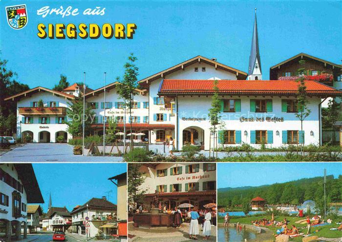Siegsdorf Oberbayern Traunstein Haus-des-Gastes Cafe-im-Rathaus Galerie Kirchtu