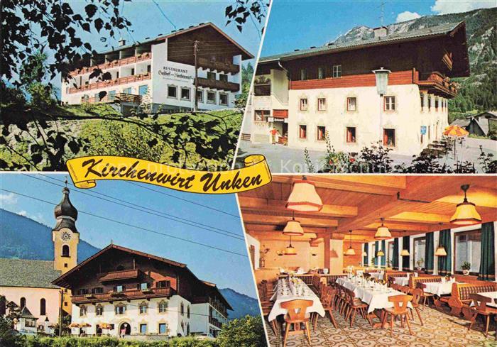 Unken LOFER Pinzgau-Pongau Salzburg AT Kirchenwirt Gasthof-Restaurant Kirche Kir