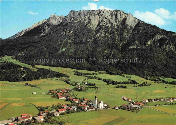 Ebbs Kufstein Tirol AT Kaisergebirge Luftbild Kirche Dorf Wiesen Berge Kufstein