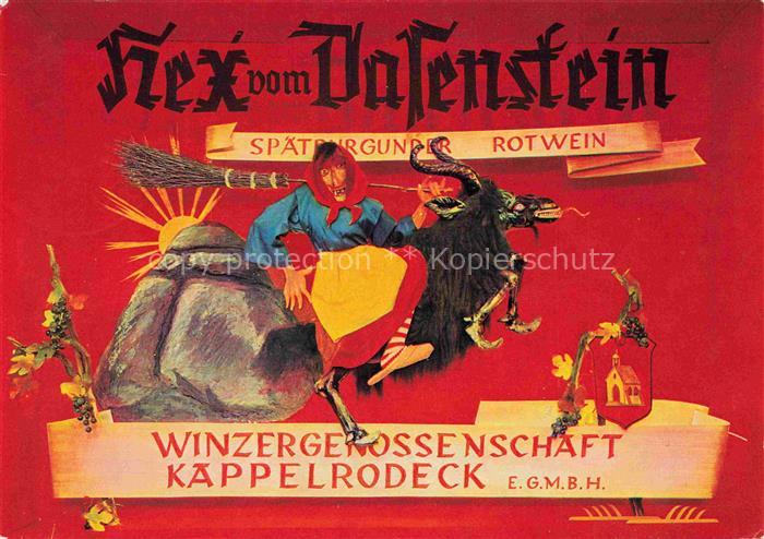 Kappelrodeck Ortenaukreis BW Wein-Etikett Hex-vom-Dasenstein Spaetburgunder Winz