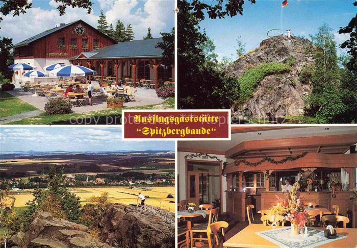 Oberoderwitz Goerlitz Sachsen Spitzbergbaude Spitzbergstrasse Felsen Aussicht Ga