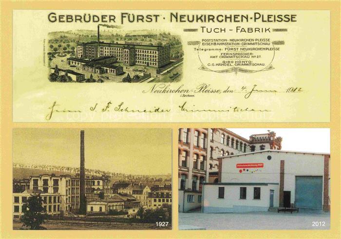 Neukirchen Pleisse Zwickau Sachsen Gebrueder-Fuerst Tuchfabrik Wiesenstrasse Fab