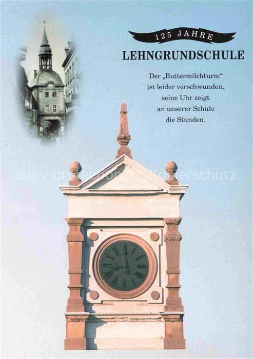 Glauchau Sachsen Lehngrundschule Buttermilchturm Uhrturm Schule Jubilaeum Schulg