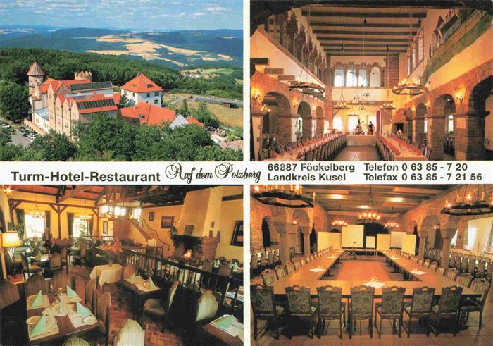 Foeckelberg Kusel Rheinland-Pfalz Turm-Hotel-Restaurant Potzberg Wildpark Greifv