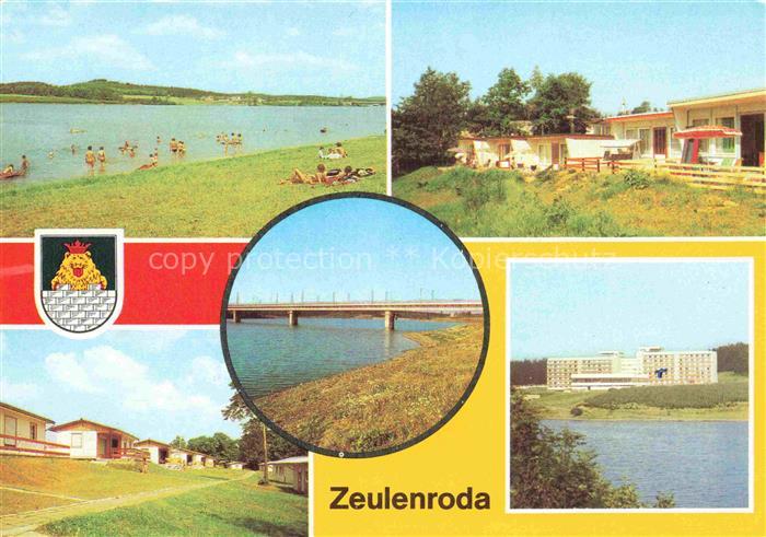 Zeulenroda-Triebes Strandbad Talsperre Bungalowdorf-Zadelsdorf Bruecke FDGB-Erho